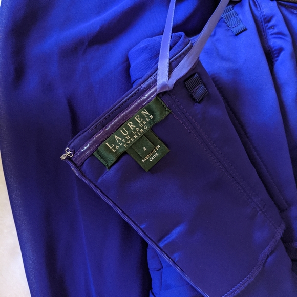 Ralph Lauren sweetheart ruched dress size 4 - Picture 6 of 6